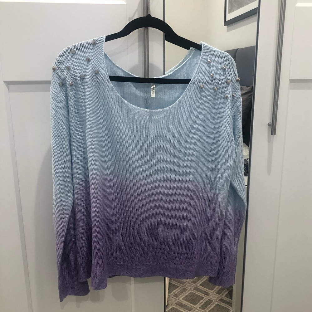 October Sky drip dye sweater